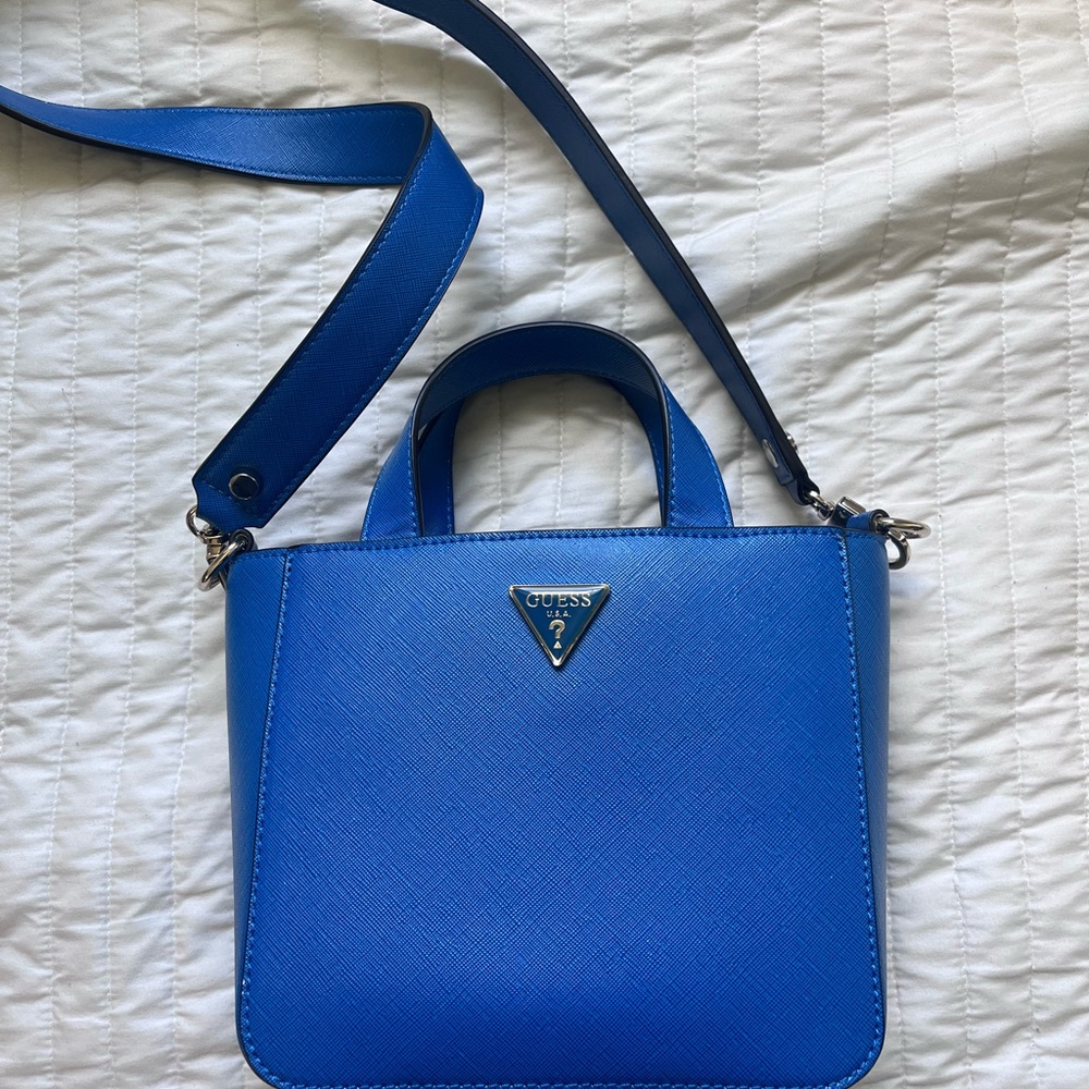 Guess Blue Crossbody Bag with Adjustable Strap